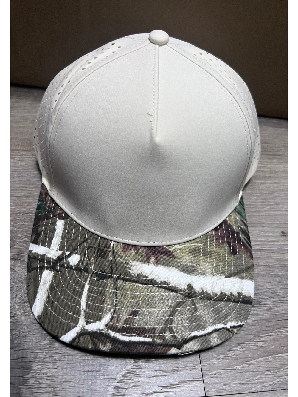 Billest Gilbert Two-Tone Perforated Baseball Cap with Camouflage Brim
